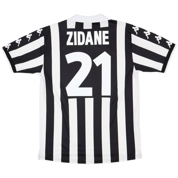 1999-00 Juventus Home Shirt Zidane #21 - 8/10 - (XL)