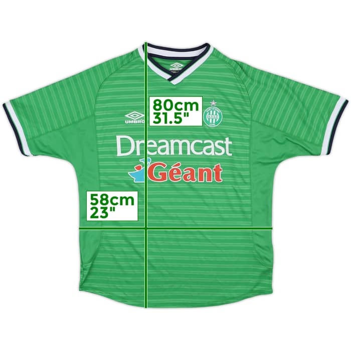 2000-01 Saint Etienne Home Shirt - 8/10 - (L)