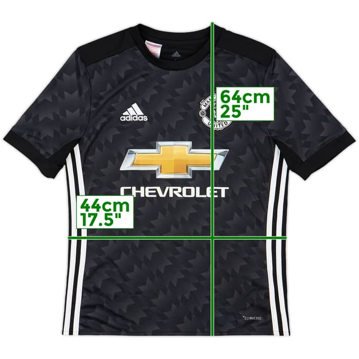 2017-18 Manchester United Away Shirt - 9/10 - (L.Boys)
