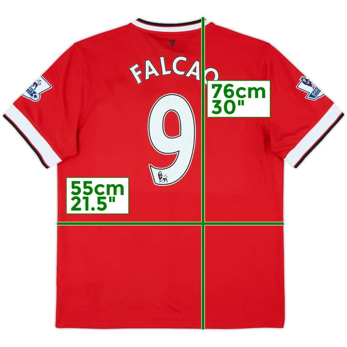 2014-15 Manchester United Home Shirt Falcao #9 - 9/10 - (L)