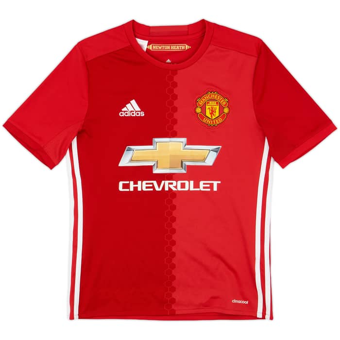 2016-17 Manchester United Home Shirt - 8/10 - (L.Boys)