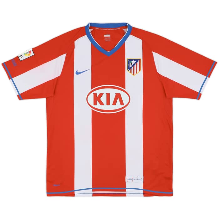 2007-08 Atletico Madrid Home Shirt - 10/10 - (L)