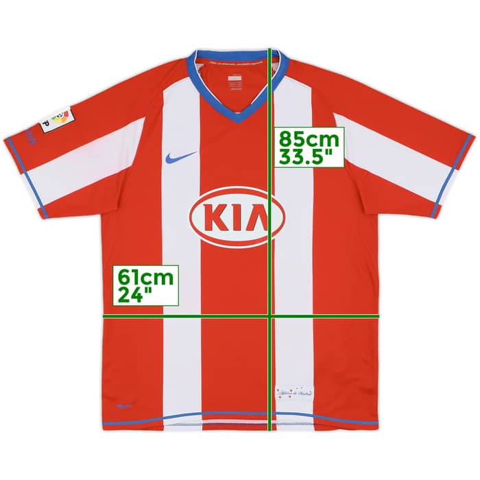 2007-08 Atletico Madrid Home Shirt - 10/10 - (L)