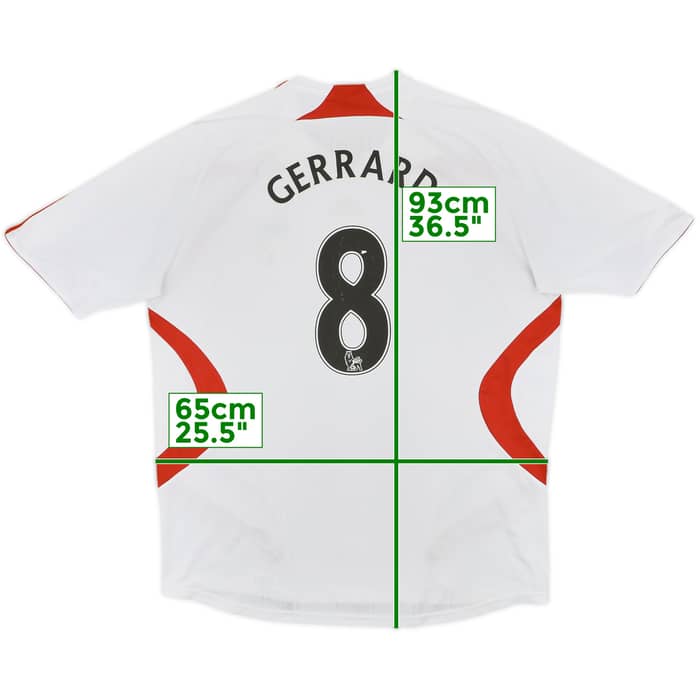2007-08 Liverpool Away Shirt Gerrard #8 - 6/10 - (XL)