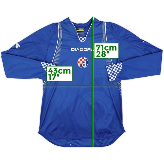 2007-08 NK Dinamo Zagreb European Home L/S Shirt - 9/10 - (XS)