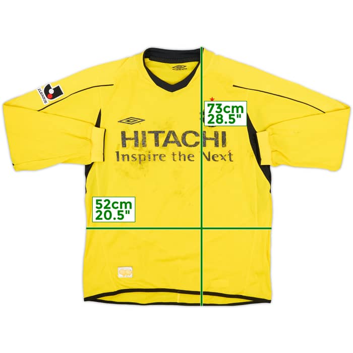 2005-06 Kashiwa Reysol Home L/S Shirt - 4/10 - (M/L)