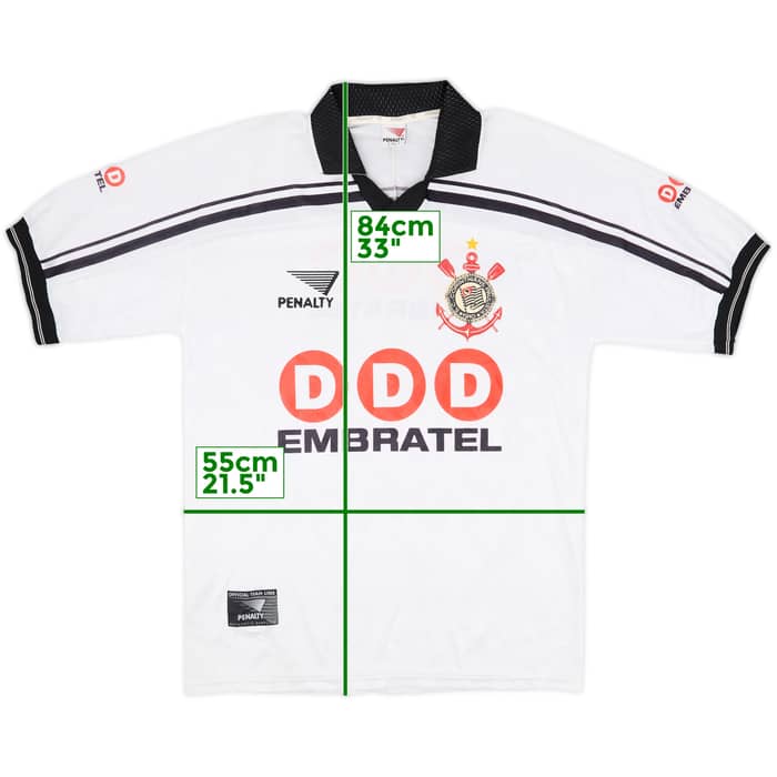 1998 Corinthians Home Shirt - 8/10 - (L)