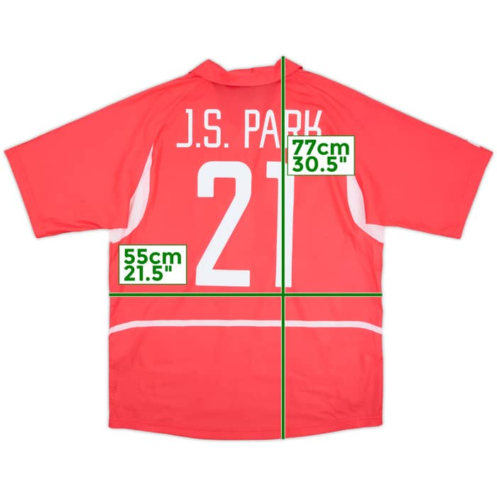 2002-03 South Korea Home Shirt J.S.Park #21 - 8/10 - (L)