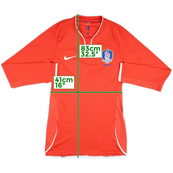 2008-10 South Korea Player Issue Home L/S Shirt - 8/10 - (XXL)