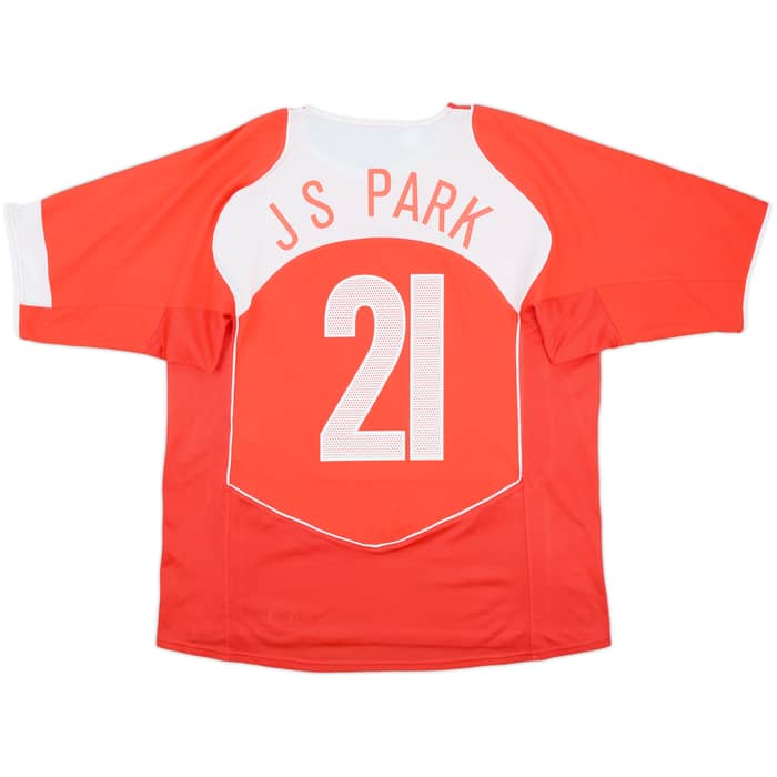 2004-06 South Korea Home Shirt J S Park #21 - 8/10 - (XL)