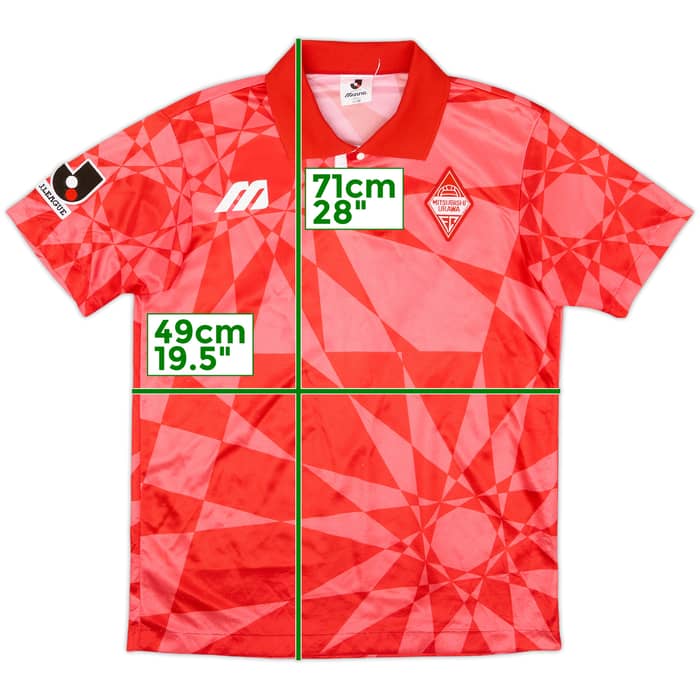 1993-94 Urawa Red Diamonds Home Shirt - 9/10 - (M)