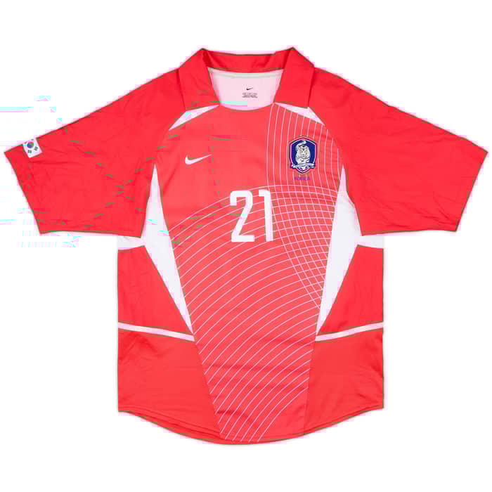 2002-03 South Korea Home Shirt J.S.Park #21 - 10/10 - (M)