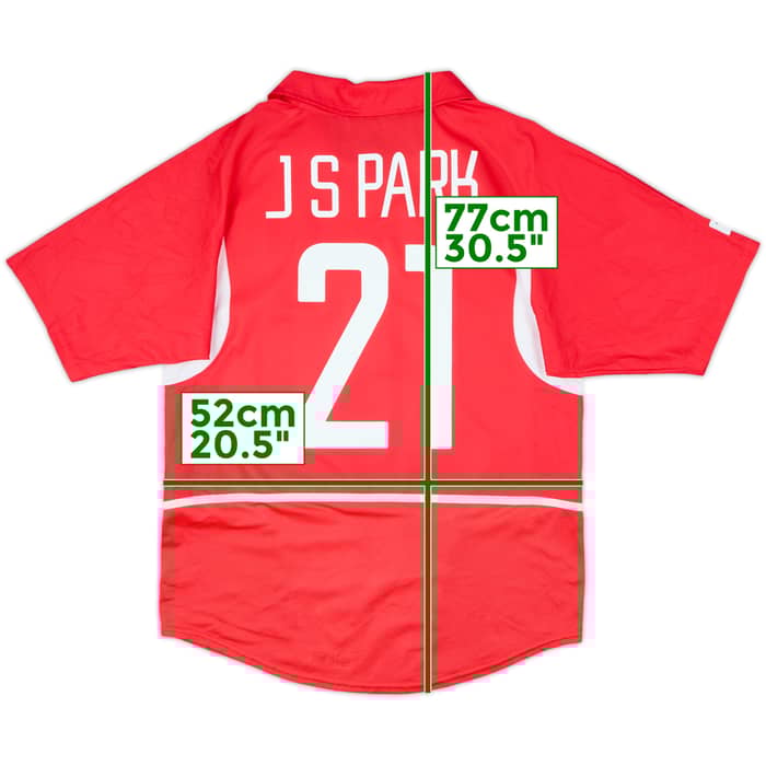 2002-03 South Korea Home Shirt J.S.Park #21 - 10/10 - (M)