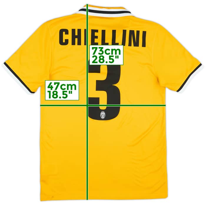2013-14 Juventus Away Shirt Chiellini #3 - 8/10 - (S)