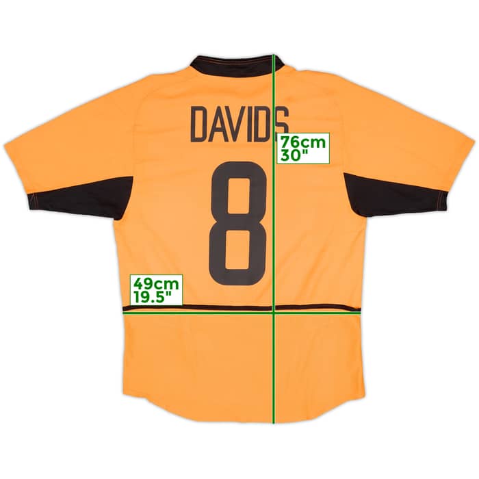 2002-04 Netherlands Home Shirt Davids #8 - 5/10 - (L)