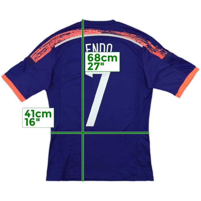 2010-12 Japan Home Shirt Endo #7 - 9/10 - (XS)