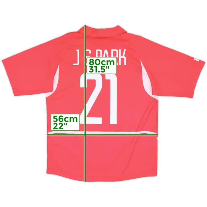 2002-03 South Korea Home Shirt J.S.Park #21 - 10/10 - (L)