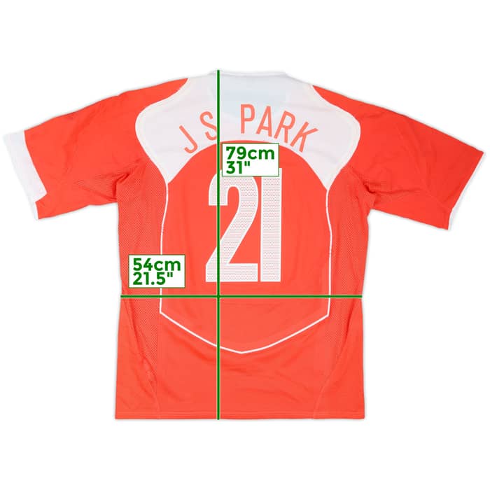 2004-06 South Korea Player Issue Home Shirt J S Park #21 - 7/10 - (XL)