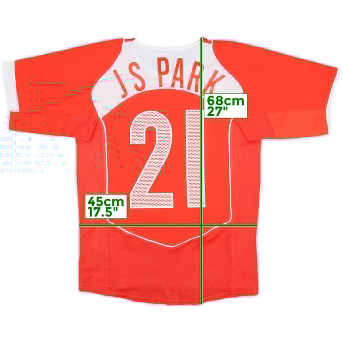 2004-06 South Korea Home Shirt J S Park #21 - 8/10 - (S)