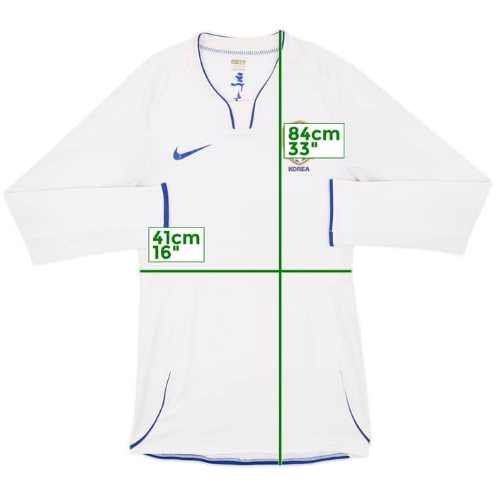 2008-10 South Korea Authentic Away L/S Shirt - 6/10 - (XXL)