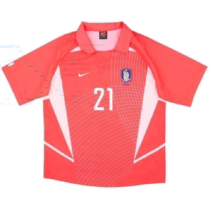 2002-03 South Korea Home Shirt J.S.Park #21 - 10/10 - (M)