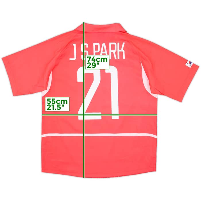 2002-03 South Korea Home Shirt J.S.Park #21 - 10/10 - (M)