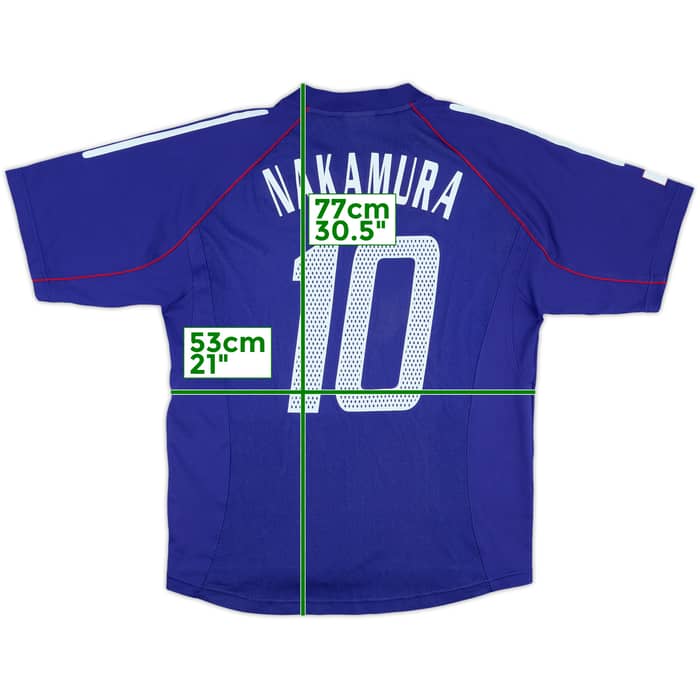 2002-04 Japan Home Shirt Nakamura #10 - 8/10 - (M)