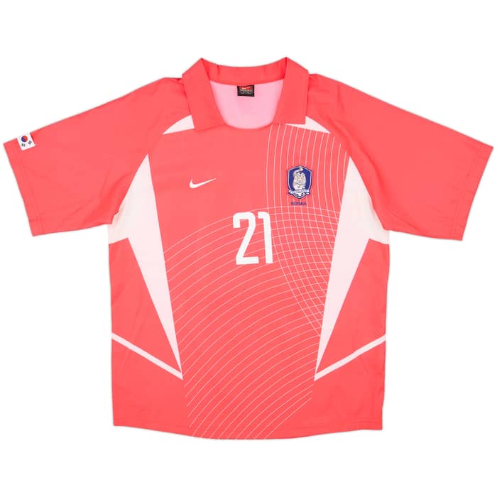 2002-03 South Korea Home Shirt J.S.Park #21 - 10/10 - (M)