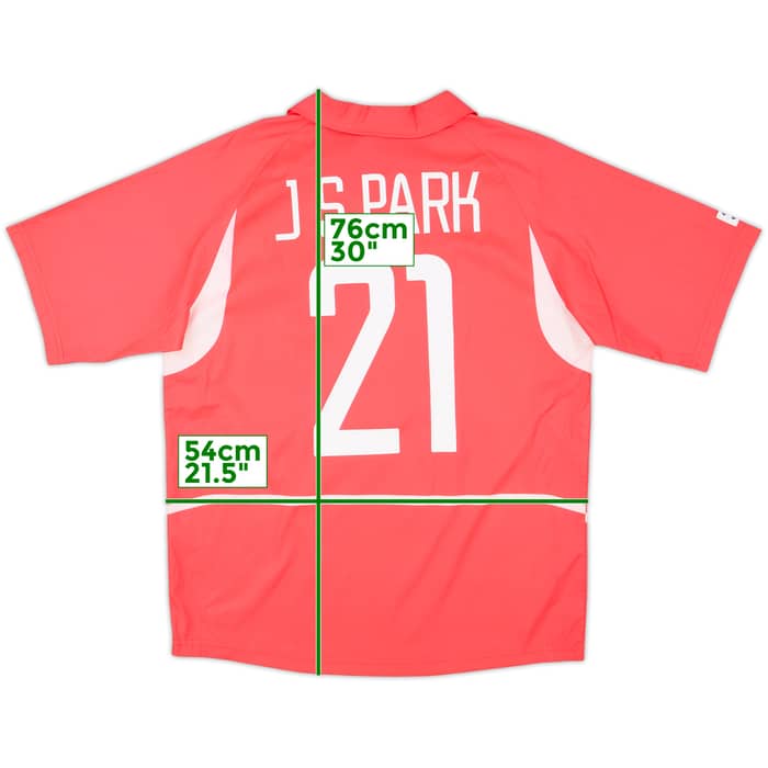 2002-03 South Korea Home Shirt J.S.Park #21 - 10/10 - (M)