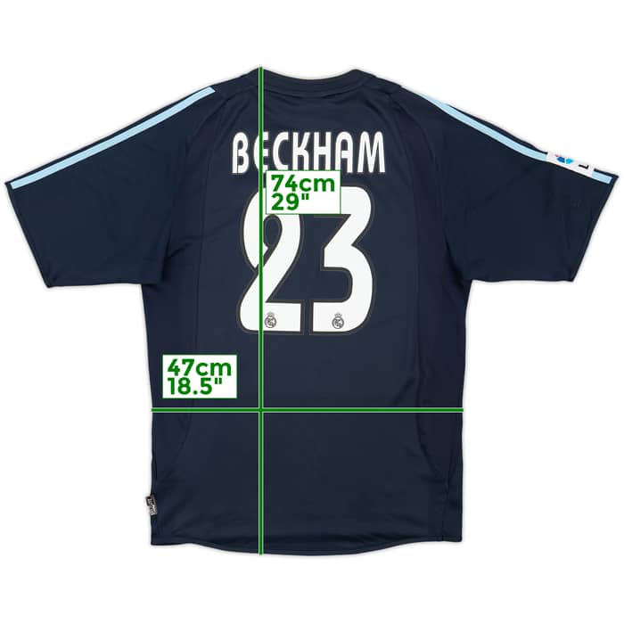 2003-04 Real Madrid Away Shirt Beckham #23 - 6/10 - (S)
