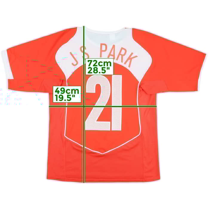 2004-06 South Korea Home Shirt J S Park #21 - 8/10 - (S)