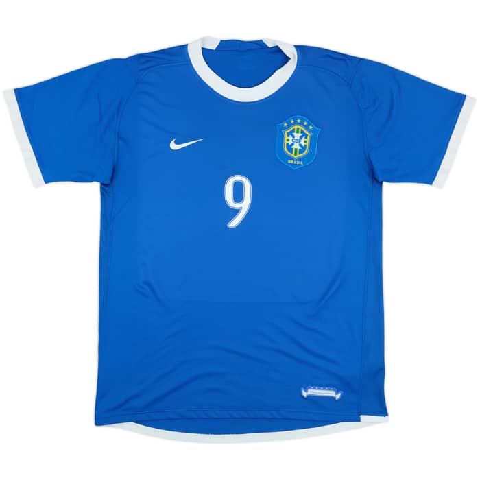 2006-07 Brazil Away Shirt Ronaldo #9 - 8/10 - (L)
