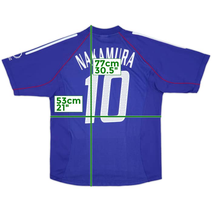 2002-04 Japan Home Shirt Nakamura #10 - 8/10 - (L)