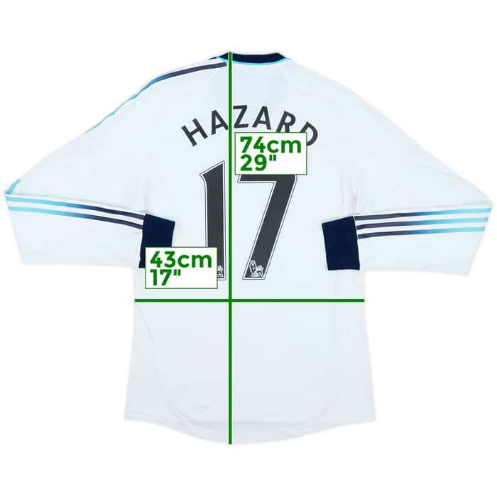 2012-13 Chelsea Away L/S Shirt Hazard #17 - 8/10 - (S)