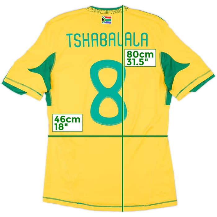2009-11 South Africa Home Shirt Tshabalala #8 - 8/10 - (M)