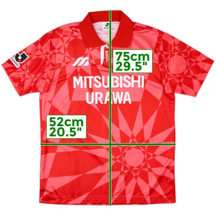 1993-94 Urawa Red Diamonds Home Shirt - 10/10 - (L)