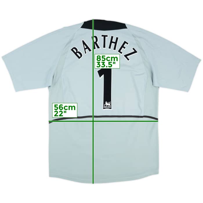 2002-04 Manchester United GK S/S Shirt Barthez #1 - 7/10 - (L)