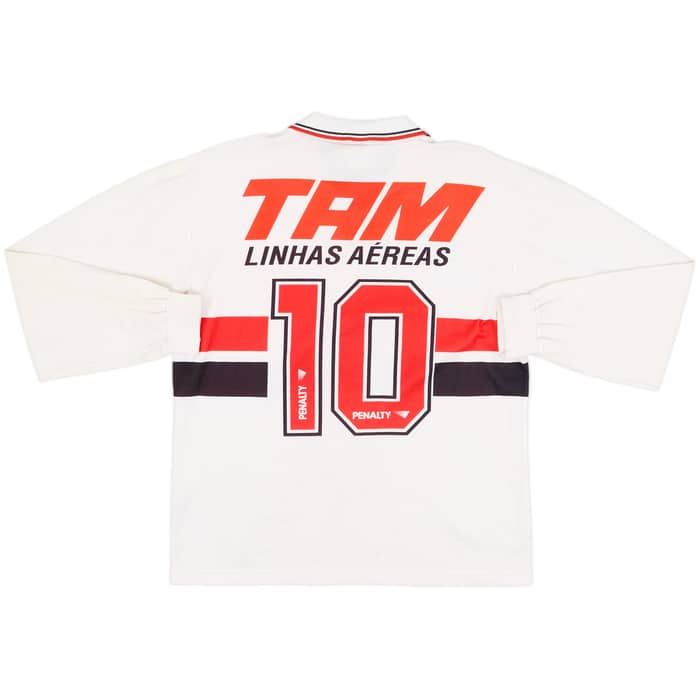 1994 Sao Paulo Home L/S Shirt #10 - 7/10 - (L)