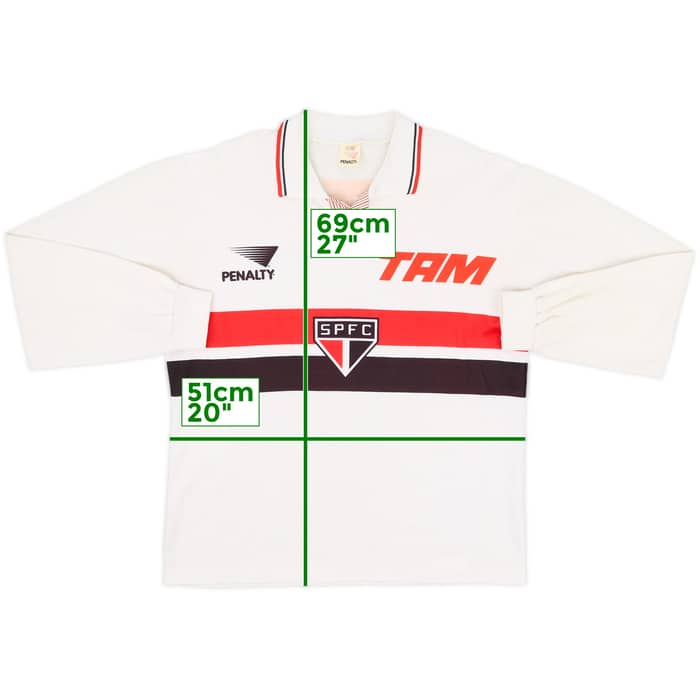 1994 Sao Paulo Home L/S Shirt #10 - 7/10 - (L)