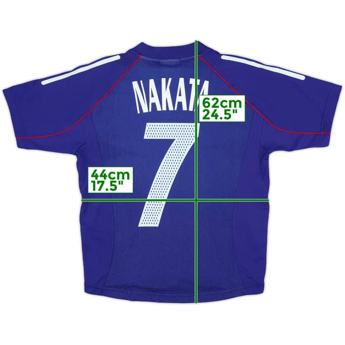 2002-04 Japan Home Shirt Nakata #7 - 6/10 - (M.Boys)