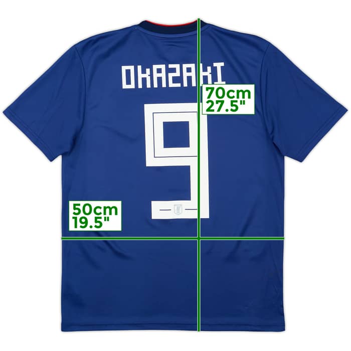 2018-19 Japan Home Shirt Okazaki #9 - 9/10 - (L)