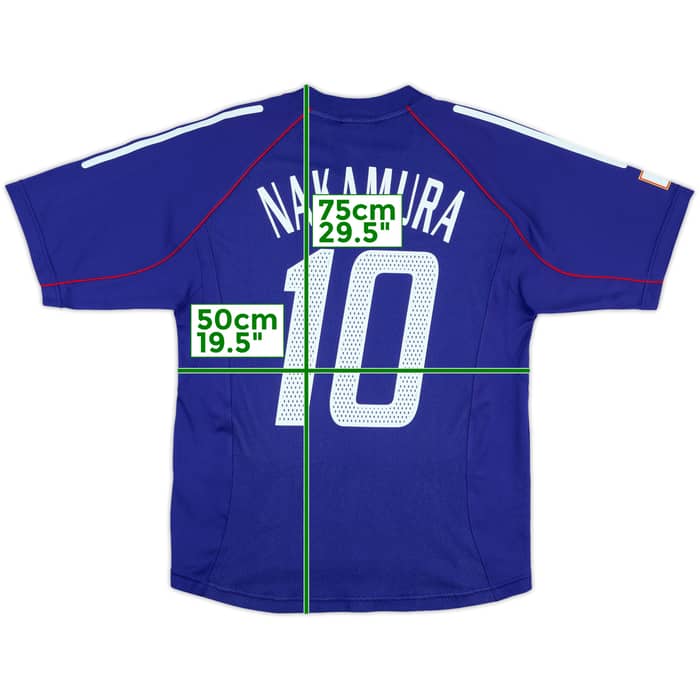 2002-04 Japan Home Shirt Nakamura #10 - 9/10 - (S)
