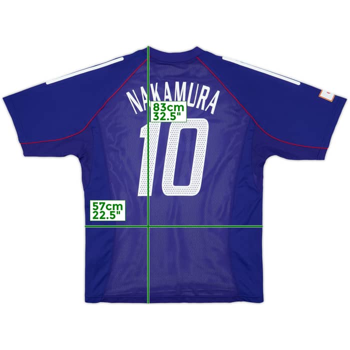 2002-04 Japan Player Issue Home Shirt Nakamura #10 - 8/10 - (XL)
