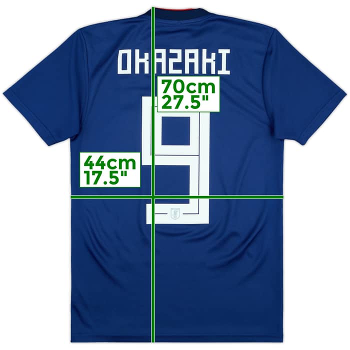 2018-19 Japan Home Shirt Okazaki #9 - 8/10 - (XS)
