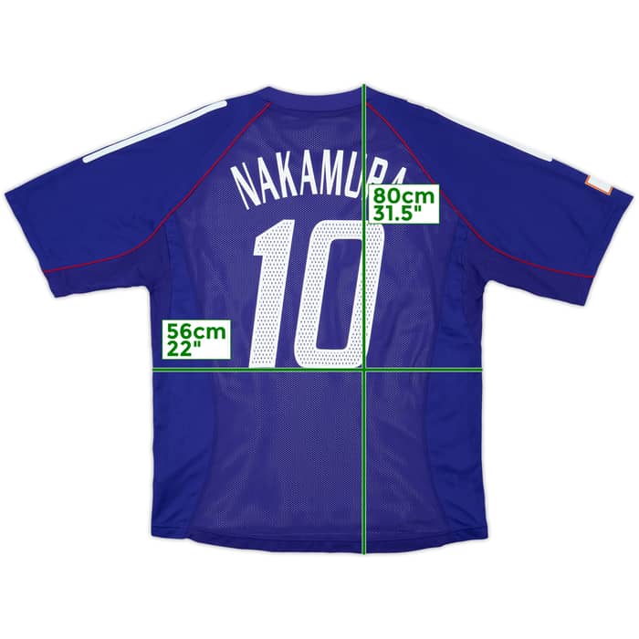 2002-04 Japan Player Issue Home Shirt Nakamura #10 - 8/10 - (XL)