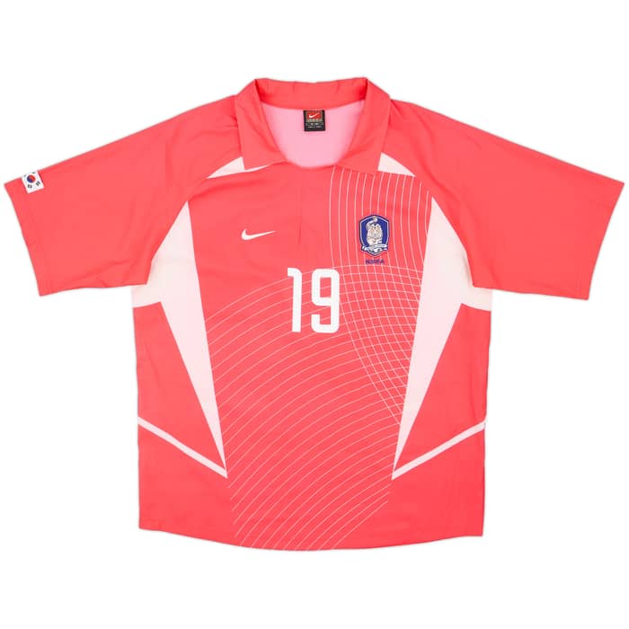 2002-03 South Korea Home Shirt J.H.Ahn #19 - 4/10 - (M)