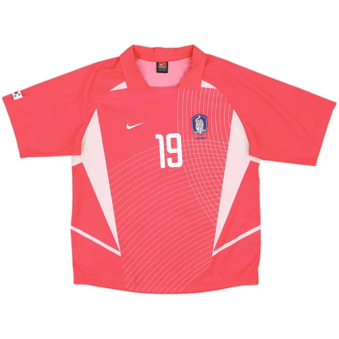 2002-03 South Korea Home Shirt J.H.Ahn #19 - 8/10 - (M)
