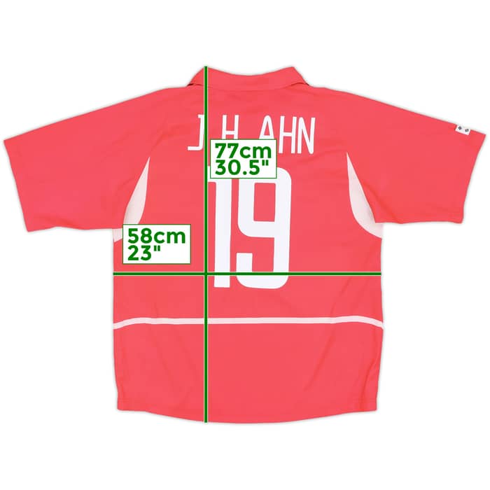 2002-03 South Korea Home Shirt J.H.Ahn #19 - 8/10 - (M)