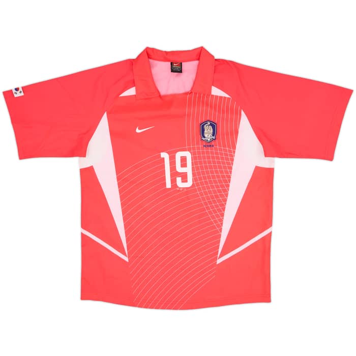 2002-03 South Korea Home Shirt J.H.Ahn #19 - 9/10 - (L)