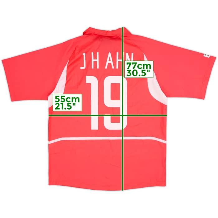 2002-03 South Korea Home Shirt J.H.Ahn #19 - 9/10 - (L)